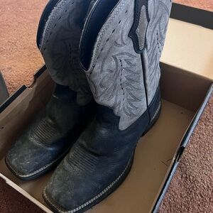 Cody James Men's Two-Tone Western Cowboy Boots - Black and Gray